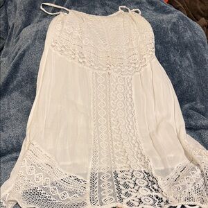 Elegant White Lace Dress
